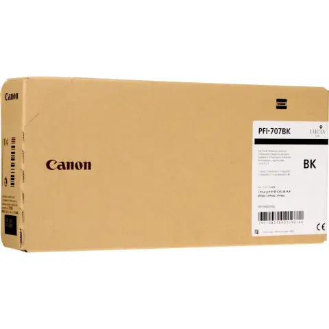 Tusz Canon PFI-707BK Black do drukarek (Oryginalny) [700ml]