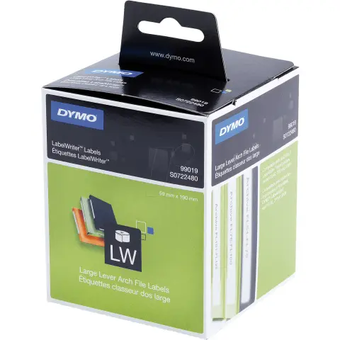 Etykiety 99019 / S0722480 do drukarek Dymo - Biała, papierowa - 190x59mm