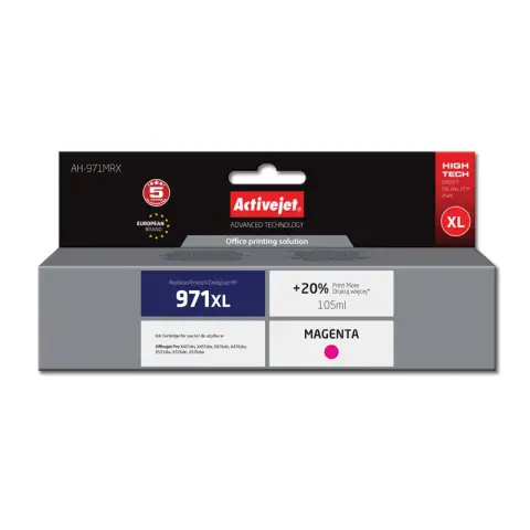 ActiveJet AH-971MRX tusz magenta do drukarki HP (zamiennik HP 971XL CN627AE) Premium