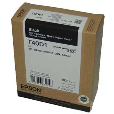 Epson T40D1 - Tusz czarny XL do Epson SureColor SC-T2100, SC-T3100, SC-T5100