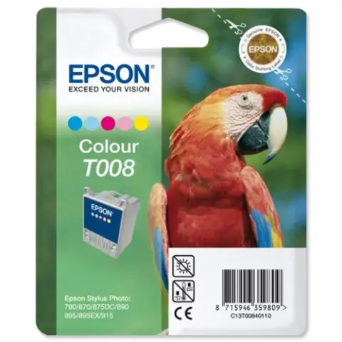 Tusz Epson T008 Kolor do drukarek (Oryginalny) [46 ml]