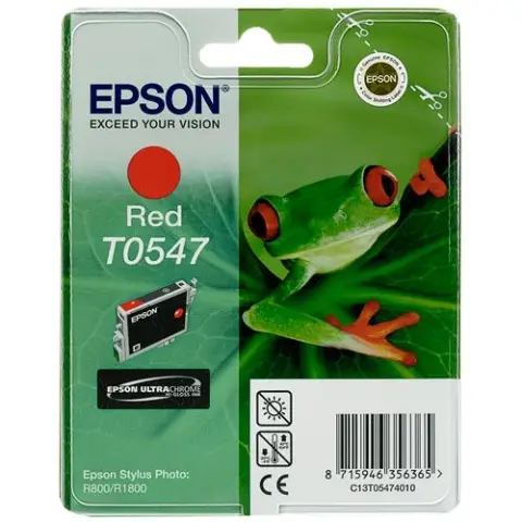 Tusz Epson T0547 Red do drukarek (Oryginalny) [13 ml]