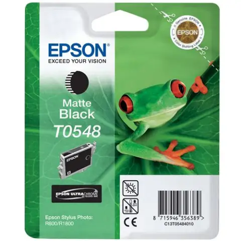 Tusz Epson T0548 Matte Black do drukarek (Oryginalny) [13 ml]