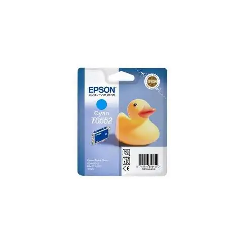 Tusz Epson T0552 Cyan do drukarek (Oryginalny) [8 ml]