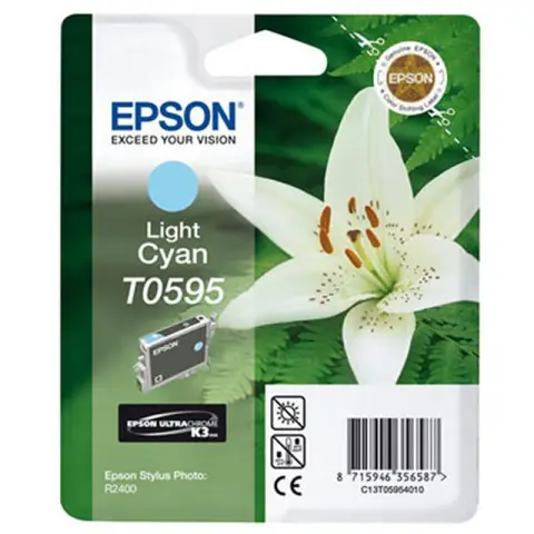 Tusz Epson T0595 Light Cyan do drukarek (Oryginalny) [13 ml]
