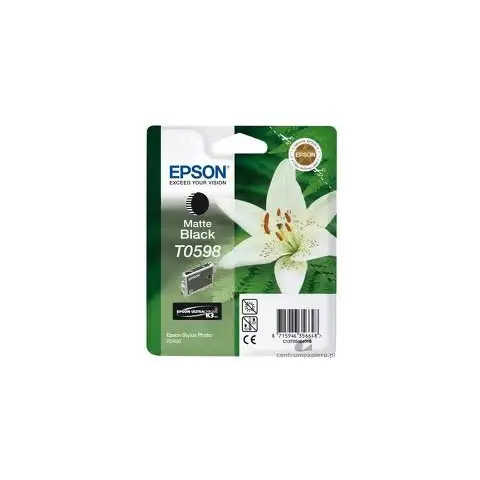 Tusz Epson T0598 Matte Black do drukarek (Oryginalny) [13 ml]