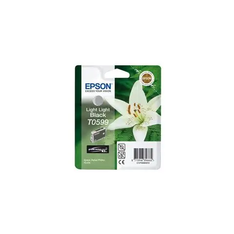 Tusz Epson T0599 Light Light Black do drukarek (Oryginalny) [13 ml]