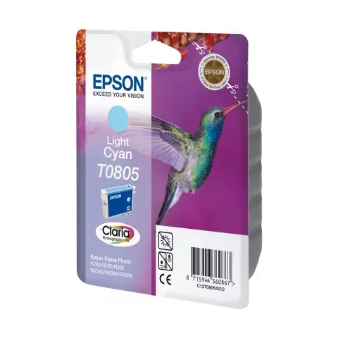 Tusz Epson T0805 Light Cyan do drukarek (Oryginalny) [7.4 ml]