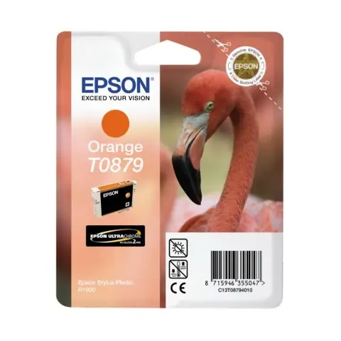 Tusz Epson T0879 Orange do drukarek Epson (Oryginalny) [11.4 ml]