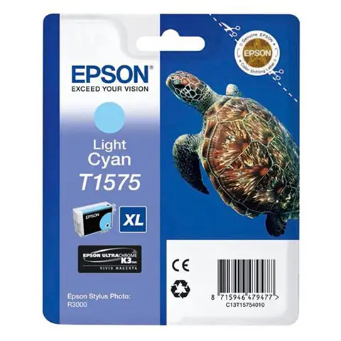 Tusz Epson T1575 Light Cyan do drukarek (Oryginalny) [25.9ml]