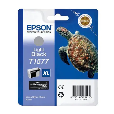 Tusz Epson T1577 Light Black do drukarek (Oryginalny) [25.9 ml]
