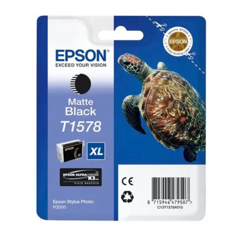 Tusz Epson T1578 Matte Black do drukarek (Oryginalny) [25.9ml]