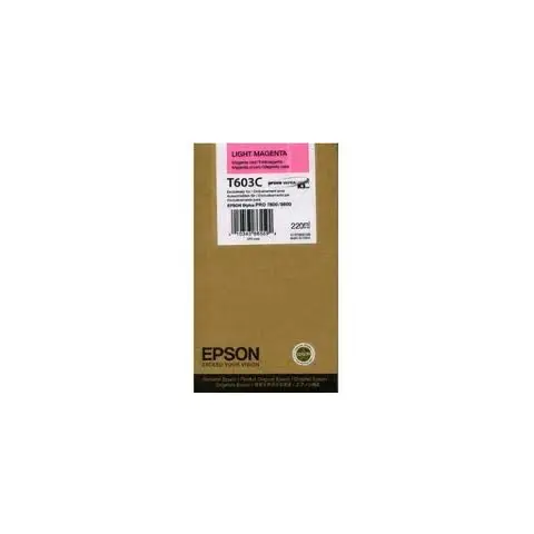 Tusz Epson T603C Light Magenta do drukarek Epson (Oryginalny) [220 ml]