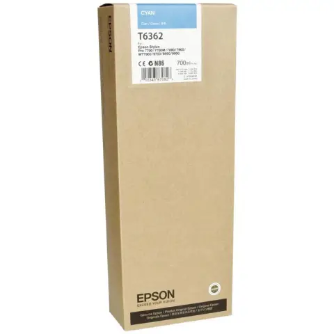 Tusz Epson T6362 Cyan do drukarek (Oryginany) [700ml]