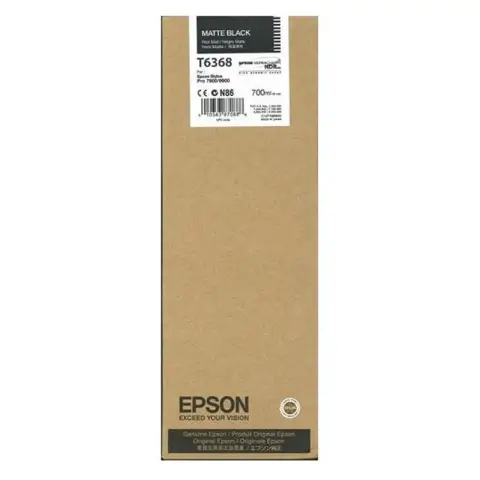 Tusz Epson T6368 Matte Black do drukarek (Oryginany) [700ml]
