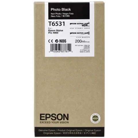 Tusz Epson T6531 Photo Black do drukarek (Oryginalny) [220ml]