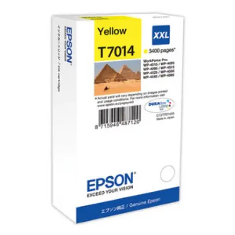Tusz Epson T7014 / C13T70144010 Yellow do drukarek (Oryginalny) [34.2ml]