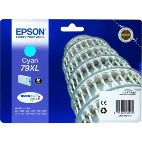 Tusz Epson 79XL / T7902 Cyan do drukarek (Oryginalny) [17.1ml]