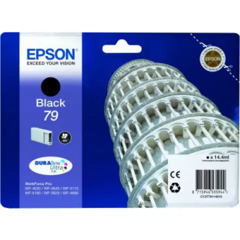 Tusz Epson T7911 Black do drukarek (Oryginalny) [14.4ml]
