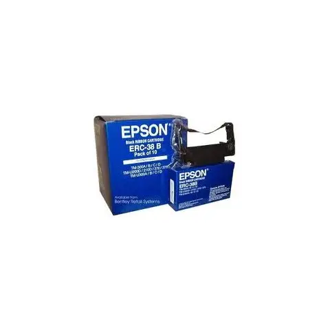 Taśma Epson ERC-38 B Czarna do drukarek igłowych (Oryginalna)