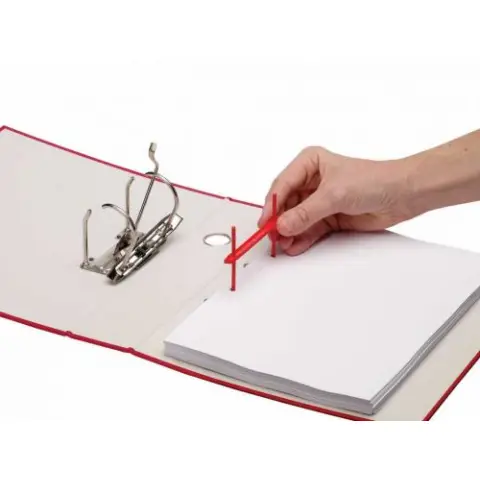 Klipsy archiwizacyjne Fellowes - Czerwone - Opak. 100szt.