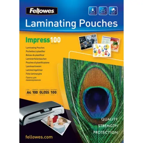 Folie do laminowania Fellows A4, 100 µ - 100 szt.