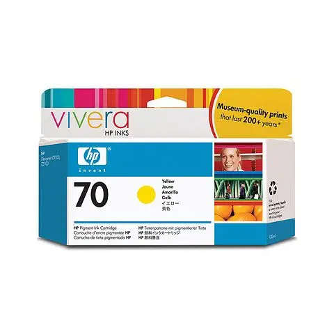 Tusz HP 70 / C9454A Yellow do drukarek (Oryginalny) [130 ml]