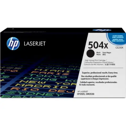 Toner HP 504X / CE250X Black do drukarek (Oryginalny) [10.5k]