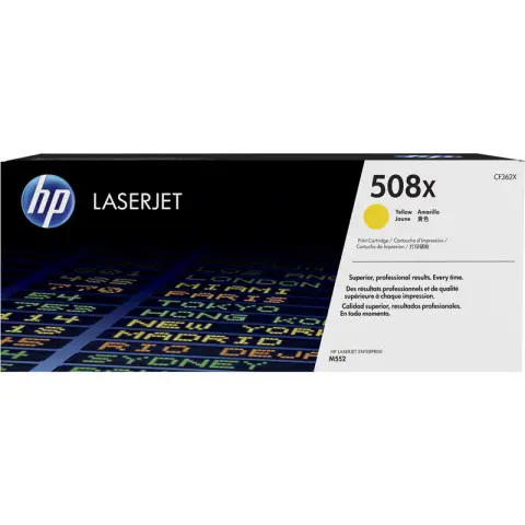 Toner HP 508X / CF362X Yellow do drukarek (Oryginalny) [9.5k]