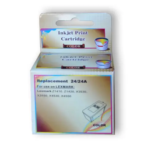Tusz Lexmark 24 zamiennik - Tusz kolorowy do Lexmark X3530, X3550, X4530, X4550, Z1410, Z1420, Z1450