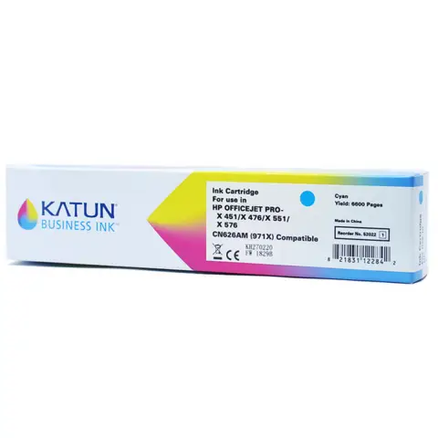 Tusz Katun do HP OFFICEJET PRO X 451 DW | 6 600str.|cyan| Business Ink