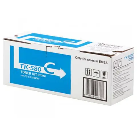 Toner Kyocera TK-580C Cyan do drukarek (Oryginalny)