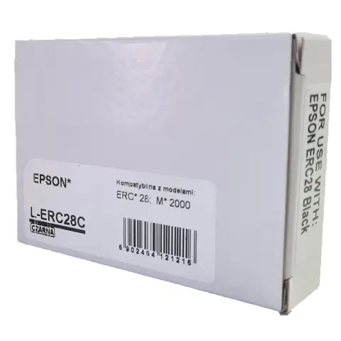 Taśma L-ERC28C  Czarna do kas fiskalnych (Zamiennik Epson ERC-28)
