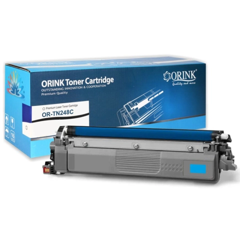 Toner LBTN248XLC-CHIP-OR Cyan do drukarek Brother (Zamiennik Brother TN248XLC) [2.3k]