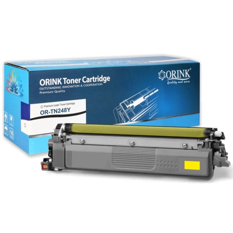Toner LBTN248XLY-CHIP-OR Yellow do drukarek Brother (Zamiennik Brother TN248XLY) [2.3k]