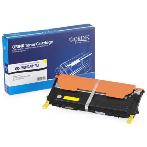 Toner LH117A-Y-CHIP-OR Yellow do drukarek HP (Zamiennik HP 117A / W2072A) [0.7k]