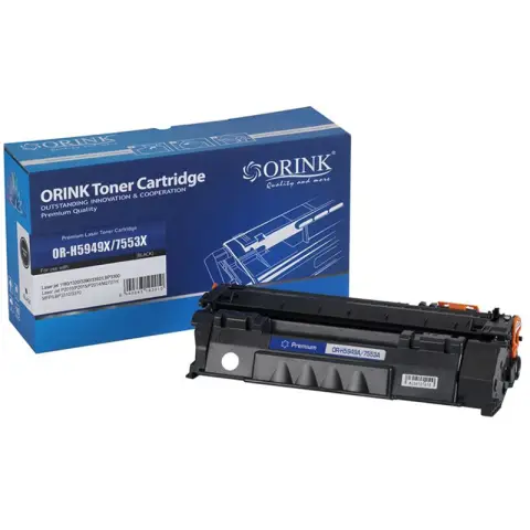 Toner LH5949X7553X-OR Black do drukarek HP (Zamiennik HP Q5949X / 7553X) [7k]