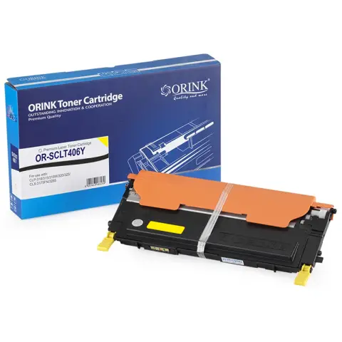 Toner LSCLT406Y-OR Yellow do drukarek Samsung (Zamiennik Samsung CLP360 / Y406S) [1000 stron]