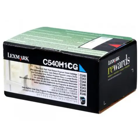 Toner Lexmark C540H1CG Cyan do drukarek (Oryginalny)