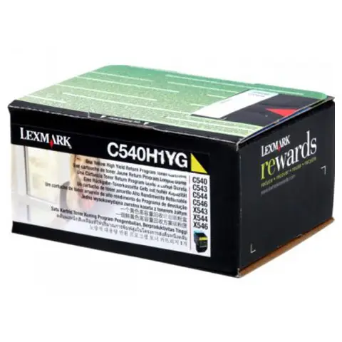 Toner Lexmark C540H1YG Yellow do drukarek (Oryginalny)