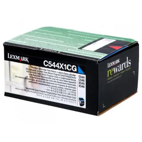 Toner Lexmark C544X1CG Cyan do drukarek (Oryginalny)