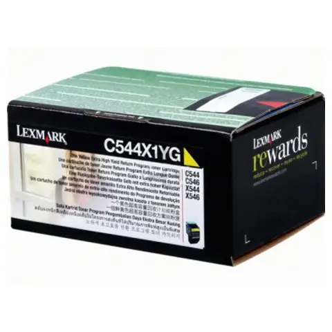 Toner Lexmark C544X1YG Yellow do drukarek (Oryginalny)