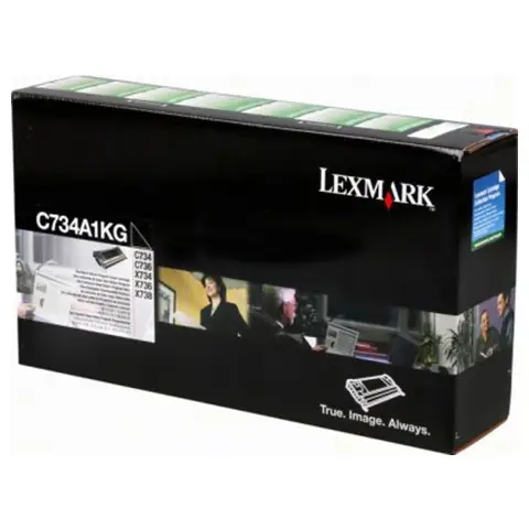 Toner Lexmark C734A1KG Black do drukarek (Oryginalny)