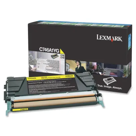 Toner Lexmark C746A1YG Yellow do drukarek (Oryginalny) [7k]
