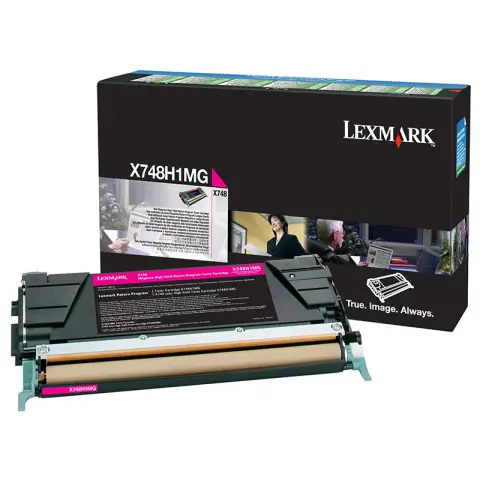 Toner Lexmark X748H1MG Magenta do drukarek (Oryginalny) [10k]