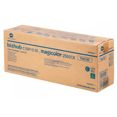 Toner Konica Minolta TN212C / A00W372  Cyan do drukarek (Oryginalny)