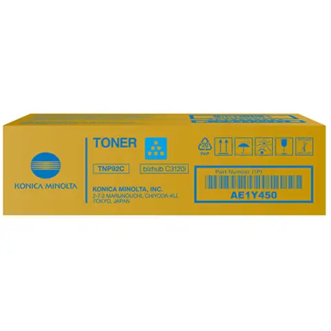 Toner Konica Minolta TNP92C / AE1Y450 Cyan do drukarek (Oryginalny) [4k]
