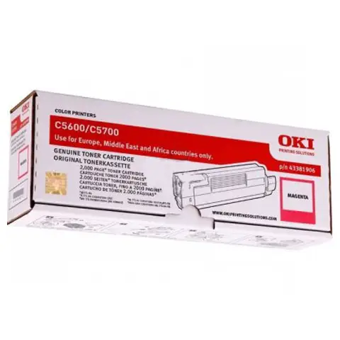 Toner OKI 43381906 Magenta do drukarek (Oryginalny) [2k]