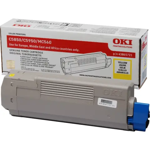 Toner 43865721 Yellow do drukarek (Oryginalny) [6k]