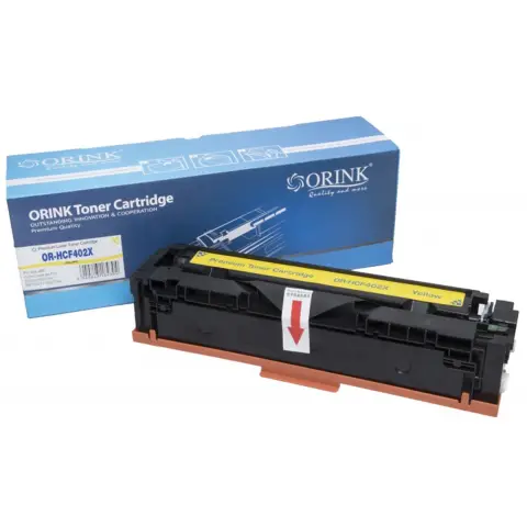 Zamiennik HP CF402X - Toner 201X żółty do HP Color Laser Jet Pro M250, M252, M277